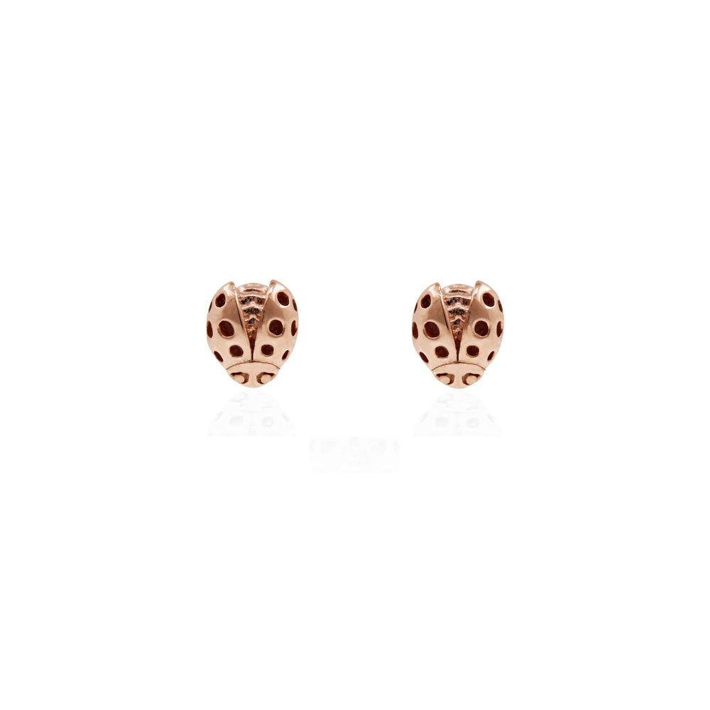 Ladybird Earrings Ladybug Earrings Silver Gold Rose Gold wings
