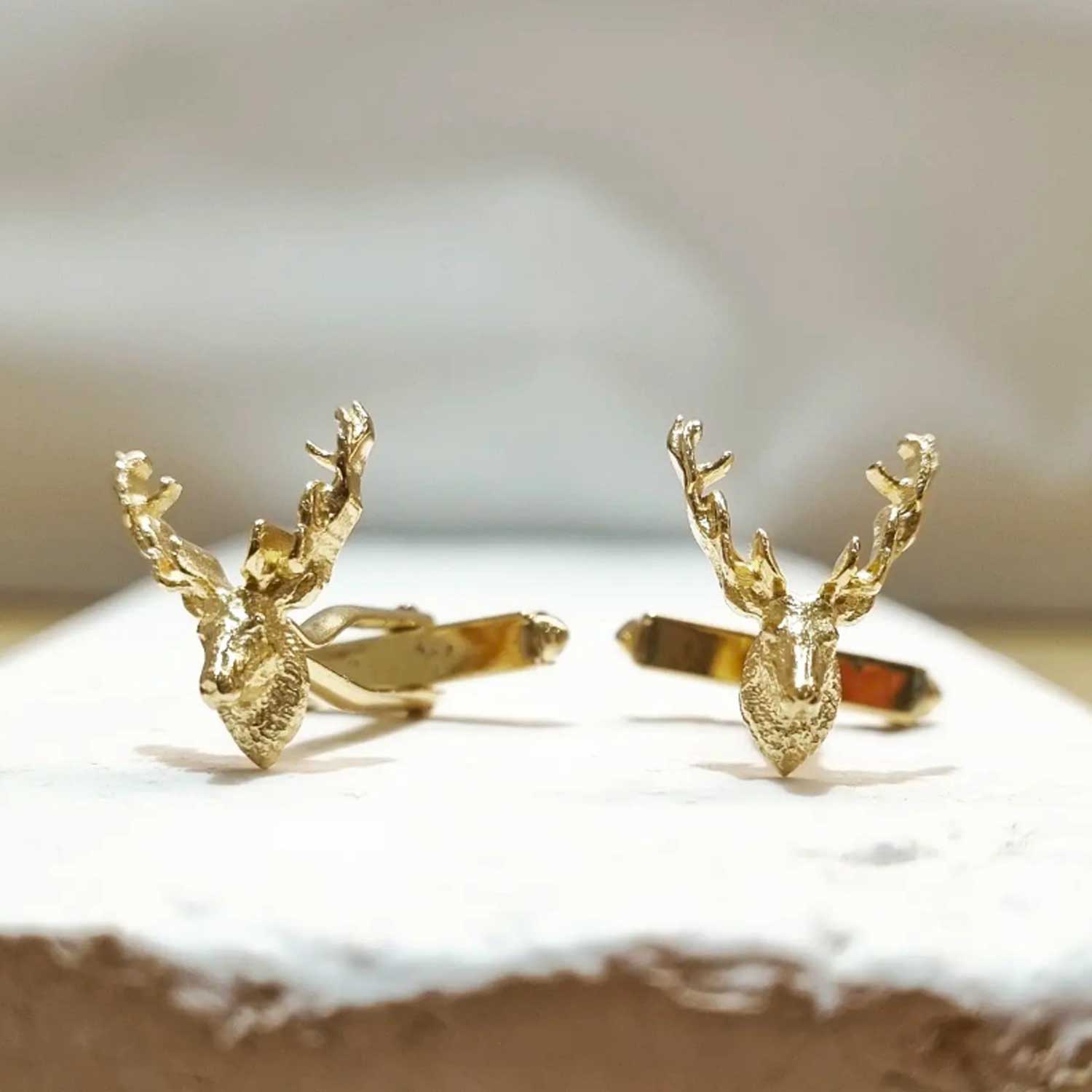 Silver stag cufflinks store