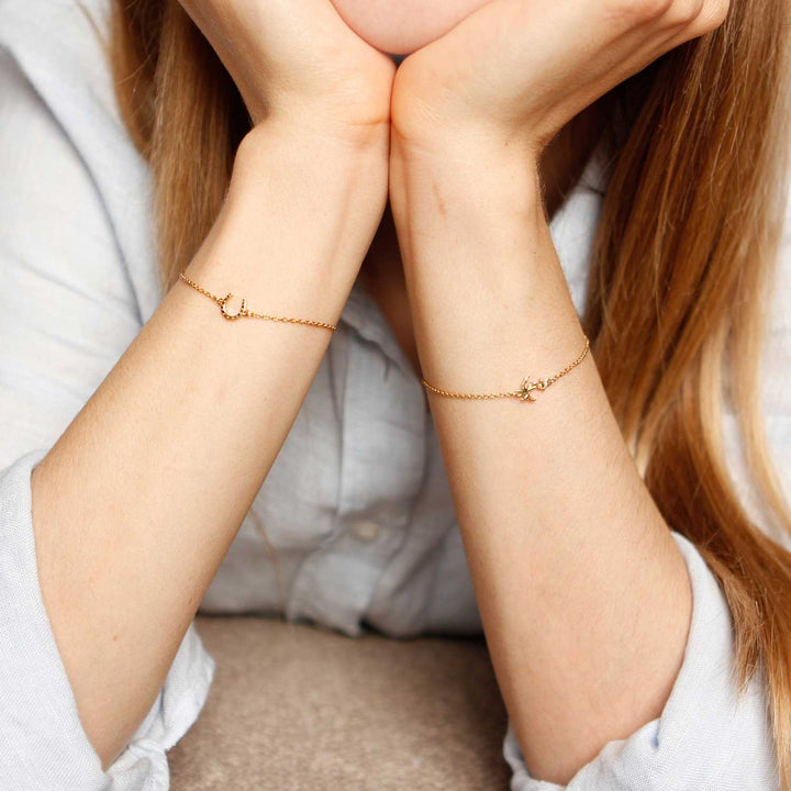 Lucky Horseshoe Bracelet – Silver/Gold – Lee Renée Ltd