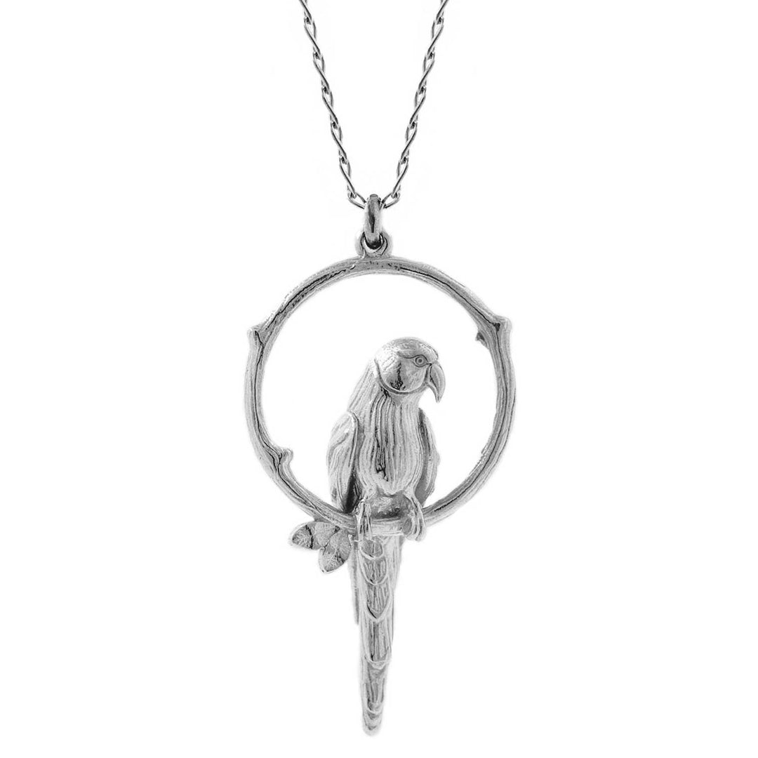 Parakeet Necklace –Large/Upright - Silver/Gold – Lee Renée Ltd