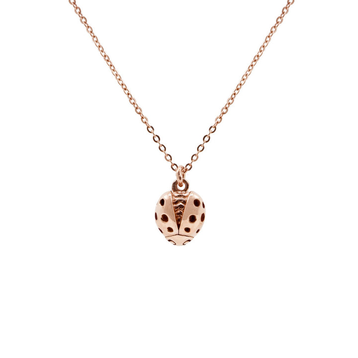 ネックレス・ペンダント Loewe Dangling Ladybug Necklace Ladybird Necklace, Black Diamond Ladybug Necklace - Silver