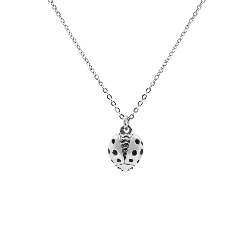 Ladybird Necklace Ladybug Necklace Silver Gold Rose Gold wings open
